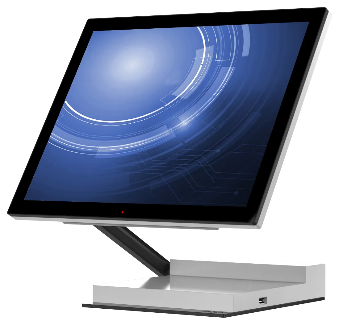 Caisse tactile AURES Jazz blanche, vue de face
