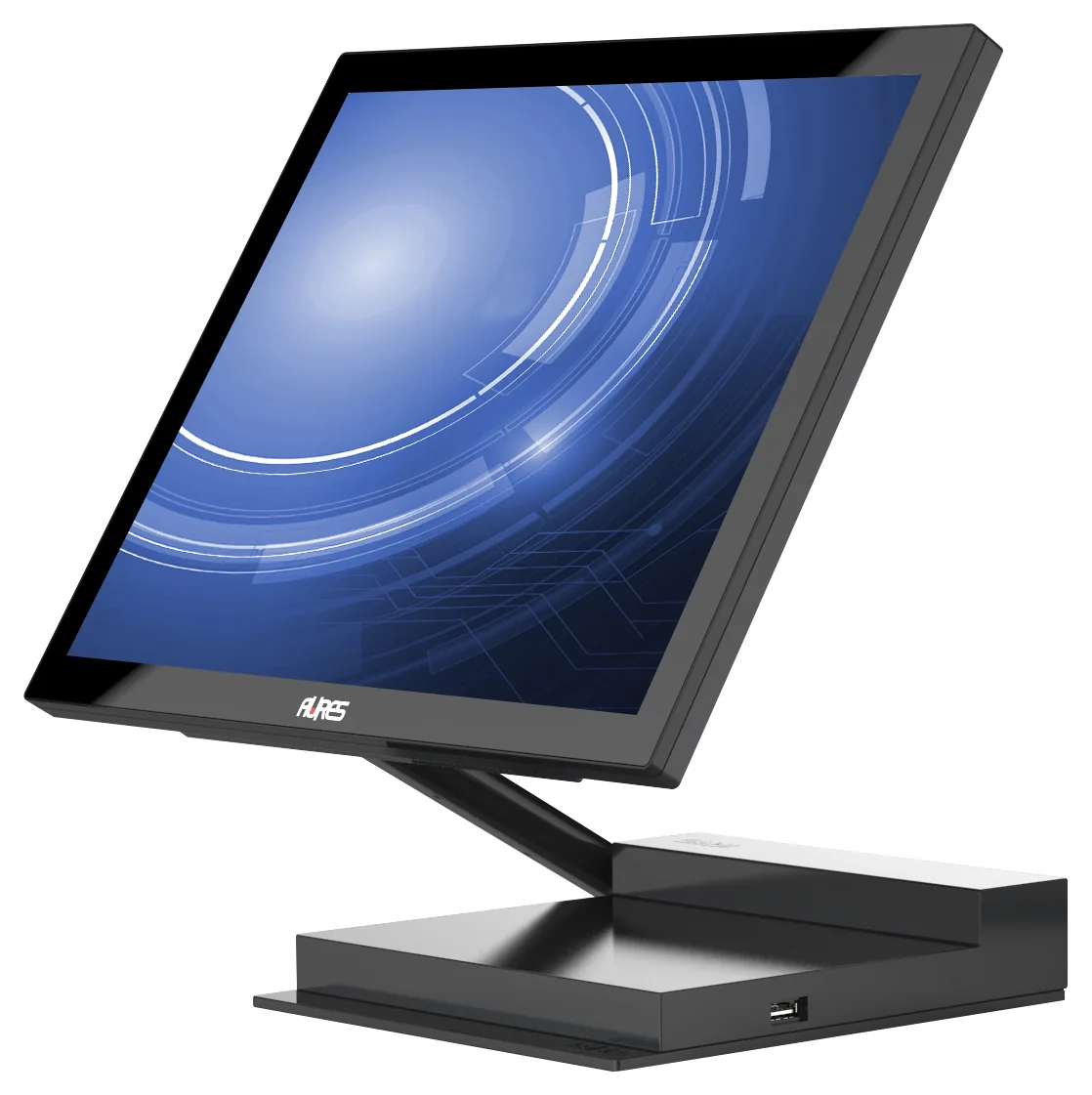 Caisse tactile AURES Jazz noire, vue de face