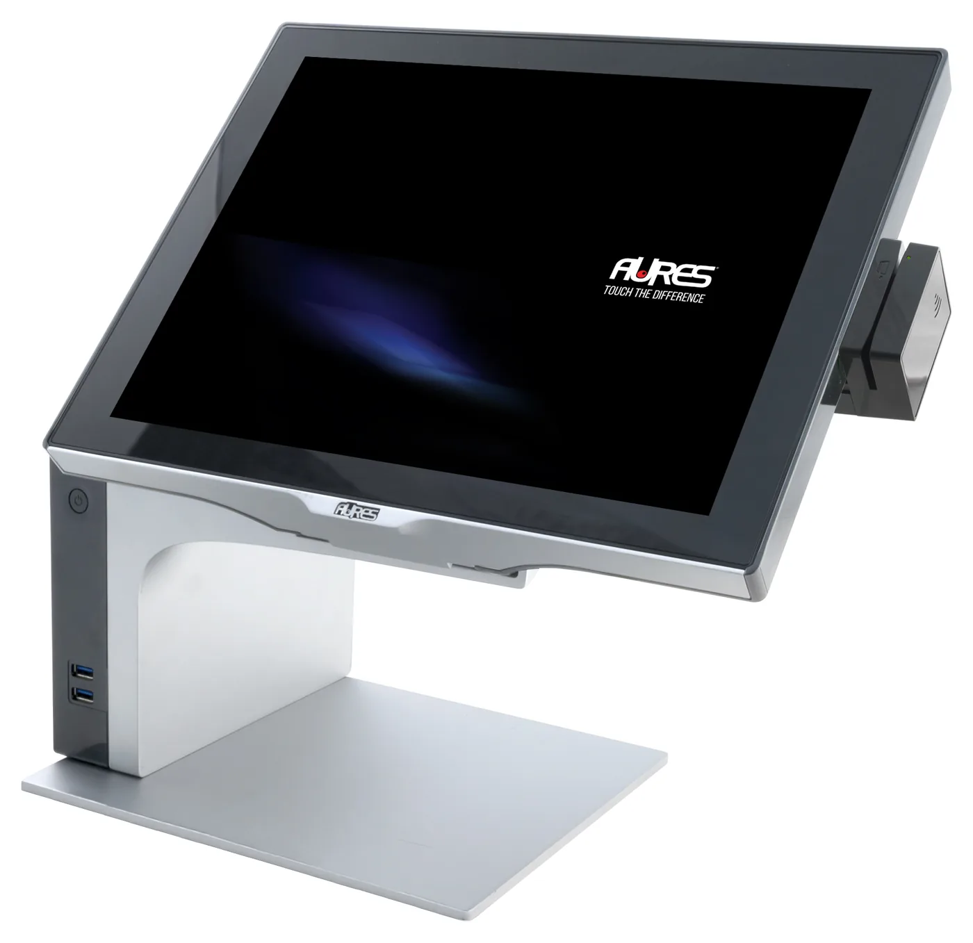 Caisse tactile AURES Sango grise avec lecteur de cartes